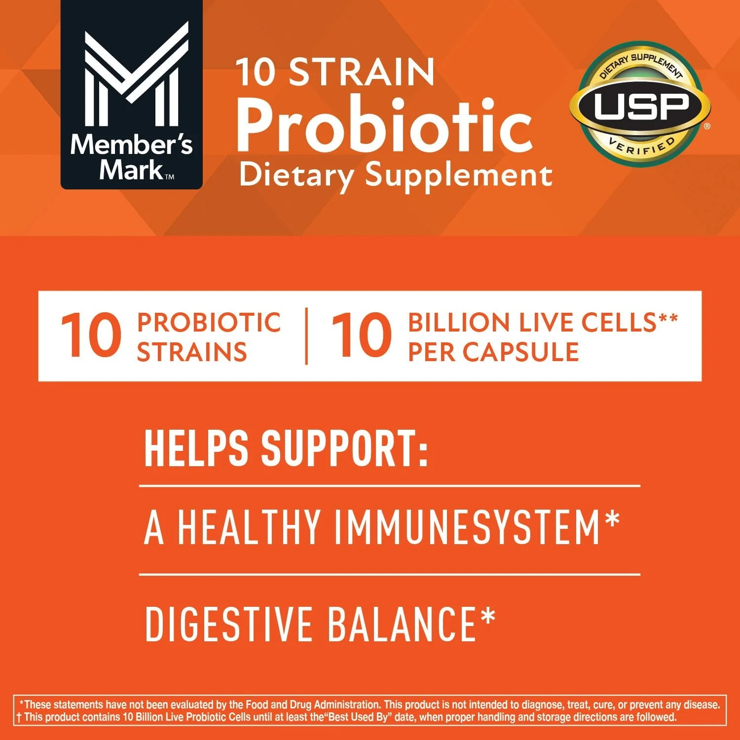 Member's Mark 10 Strain Probiotic Capsules, 84 ct. - Image 5