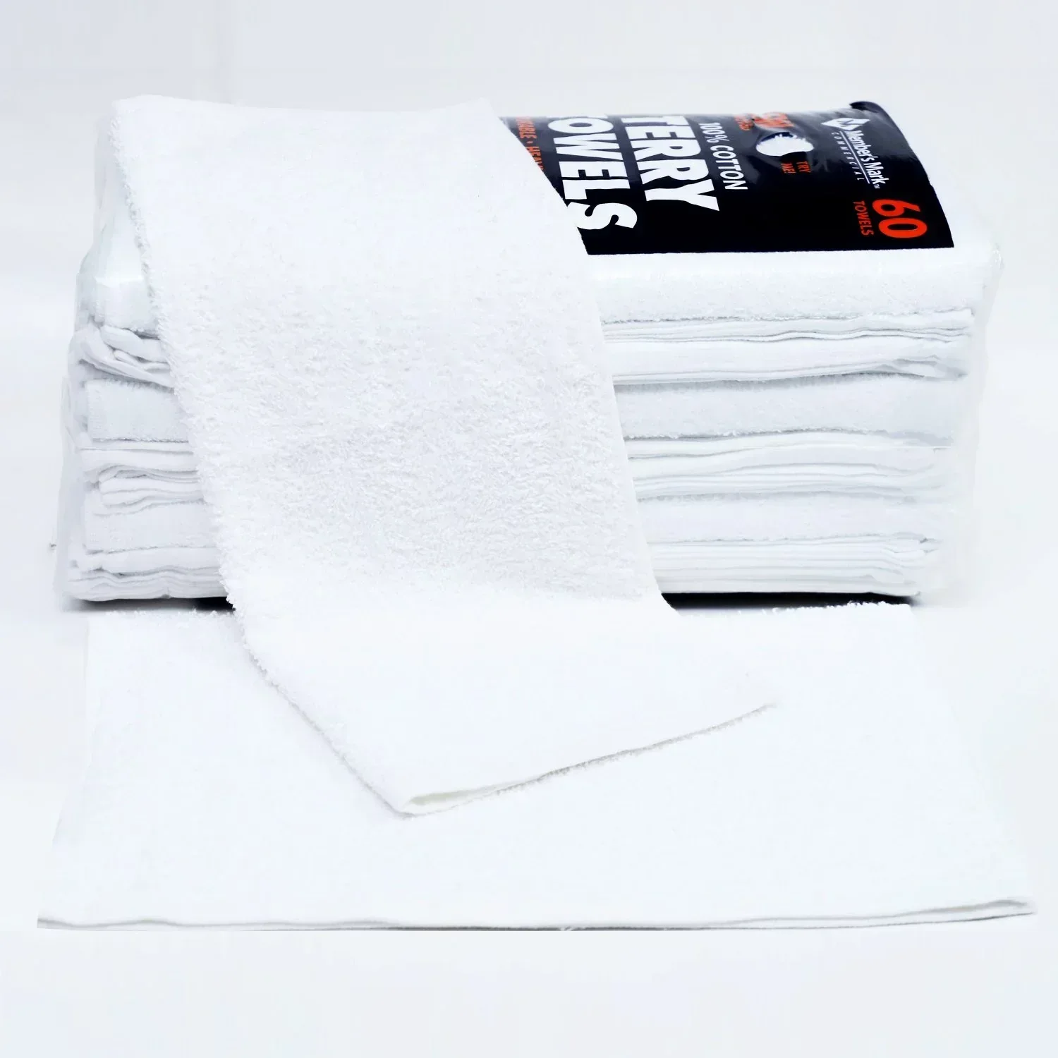 Member's Mark 100% Cotton Terry Towels, 14" x 17", 60 ct. - Image 2