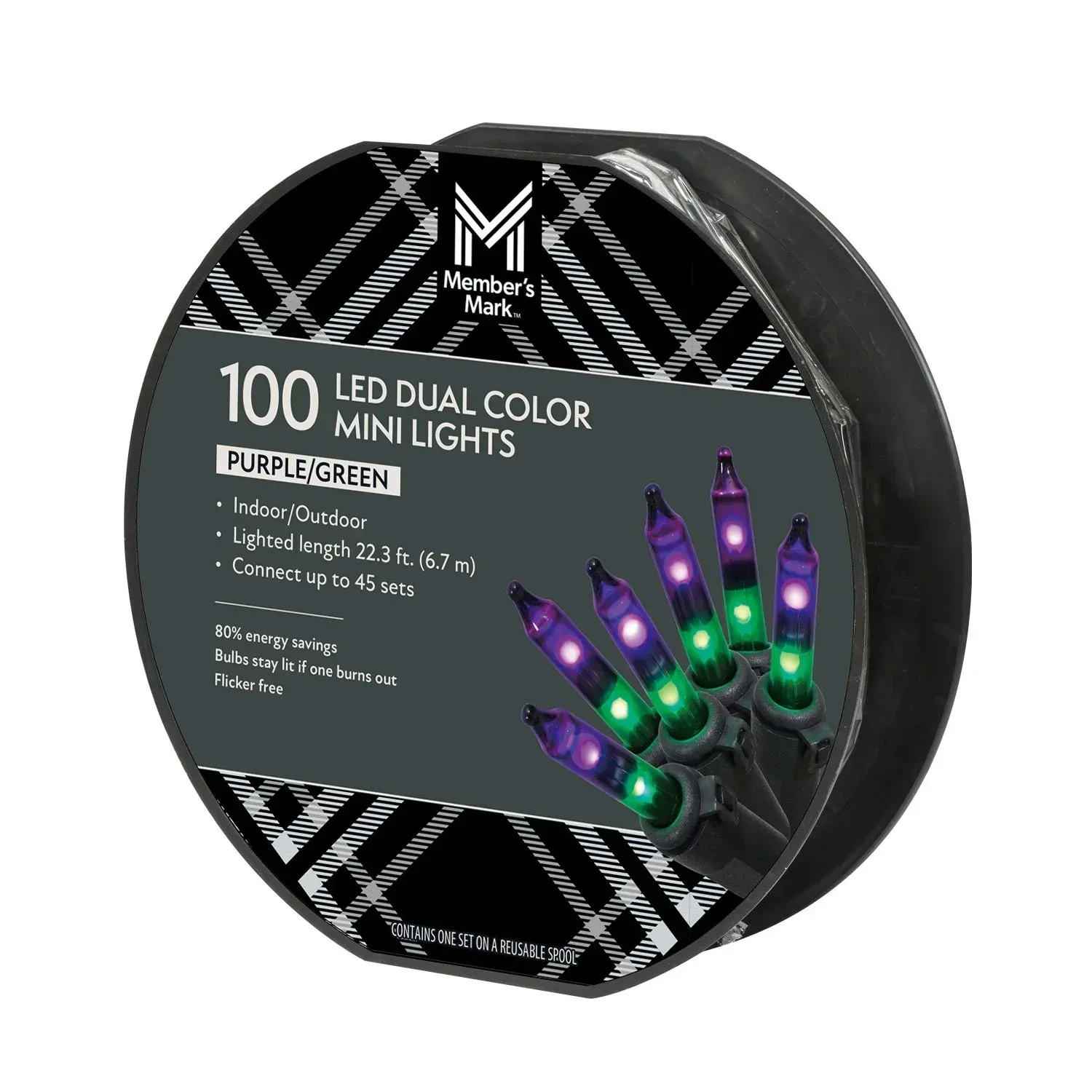 Member's Mark 100ct Dual Color Mini LED Lights, 22.3' Lighted Length - Image 5