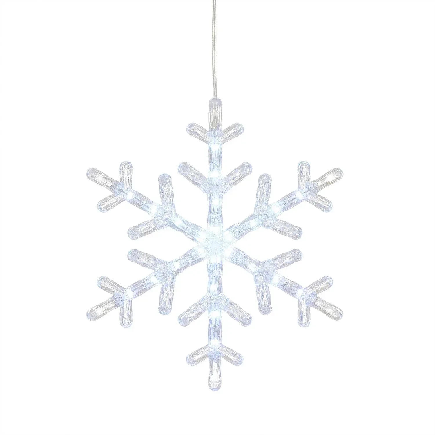 Member's Mark 10ct LED Snowflake Lights, 18' Lighted Length - Image 2
