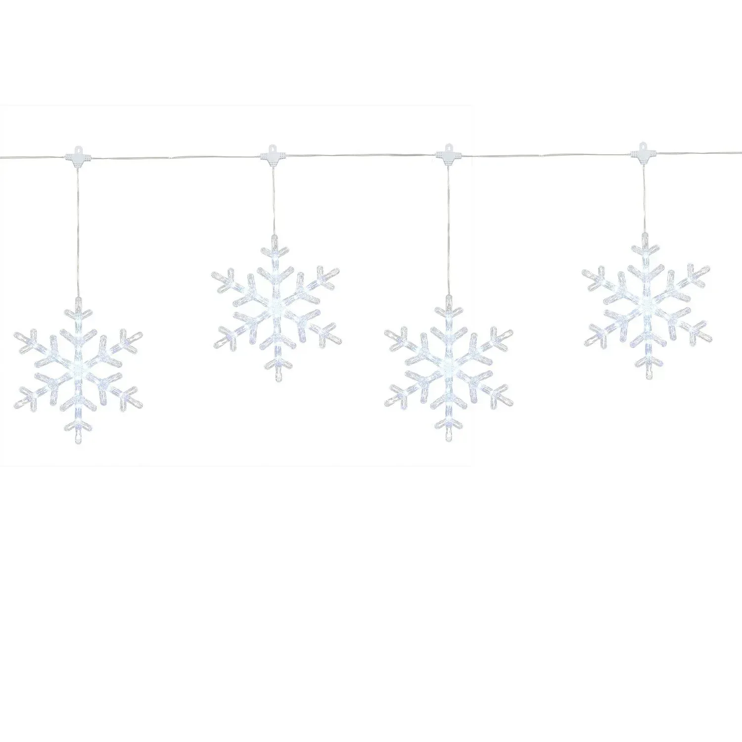 Member's Mark 10ct LED Snowflake Lights, 18' Lighted Length - Image 3