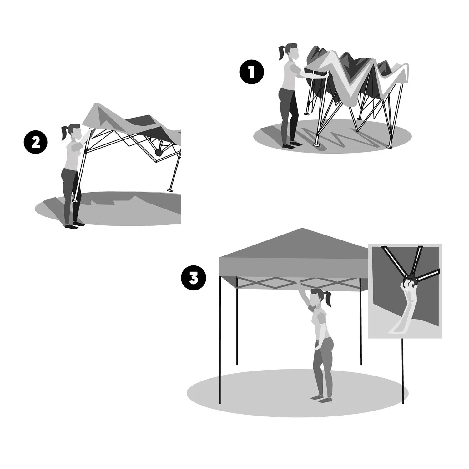 Member's Mark 10'x10' Instant Canopy EasyLift Technology - Image 4