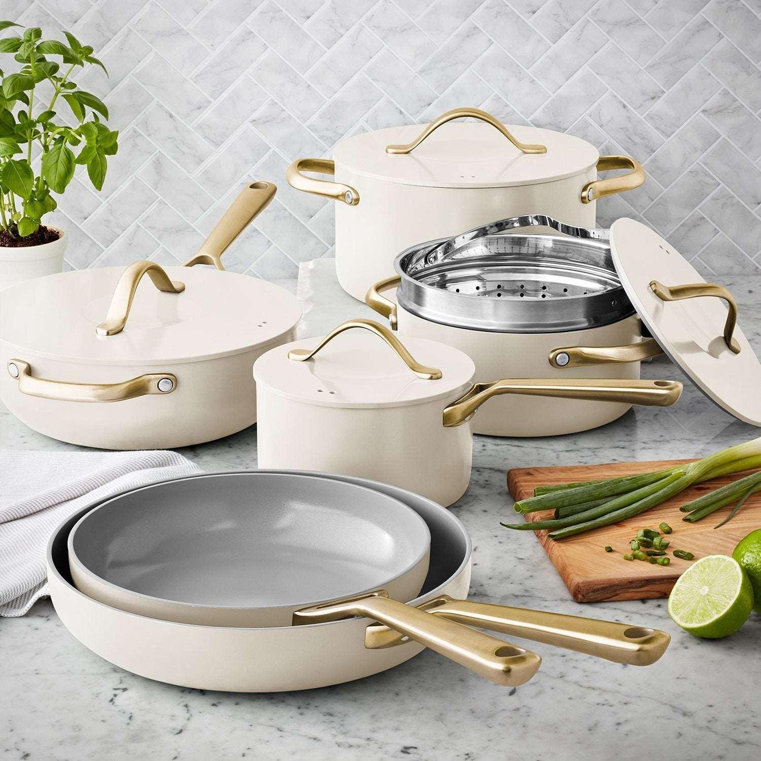 Member's Mark 11-Piece Modern Ceramic Cookware Set - Image 2