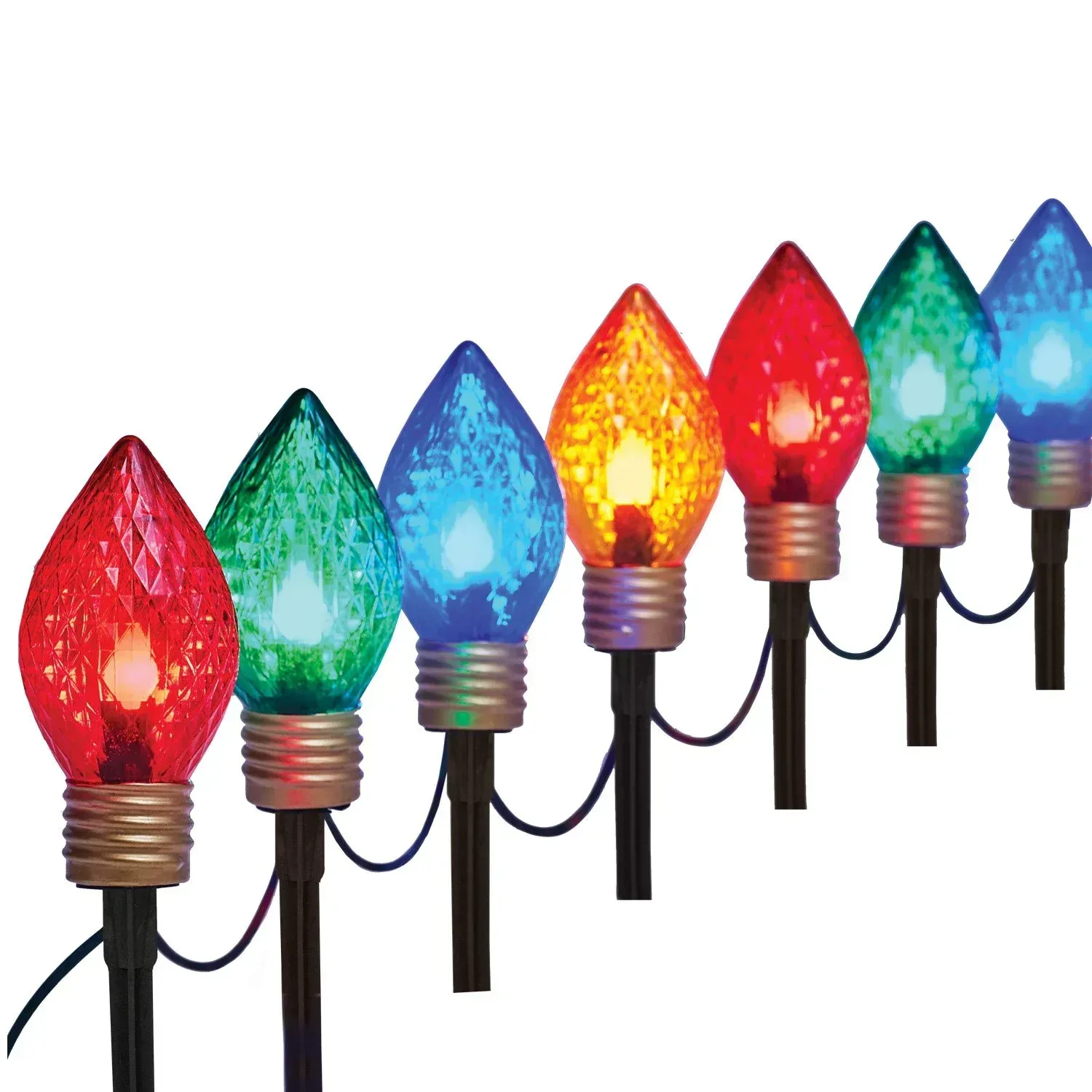 Member's Mark 12ct Jumbo Pathway LED Lights, 16.5' Lighted Length - Image 4