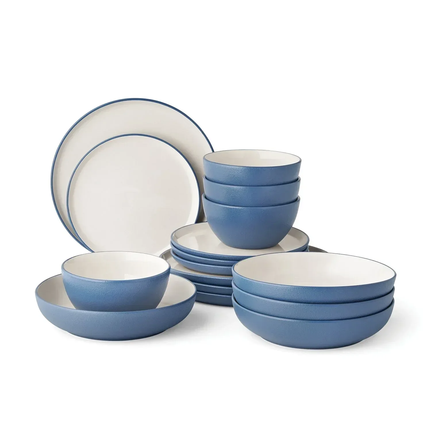 Member's Mark 16-Piece Textured Stoneware Dinnerware Set - Image 12