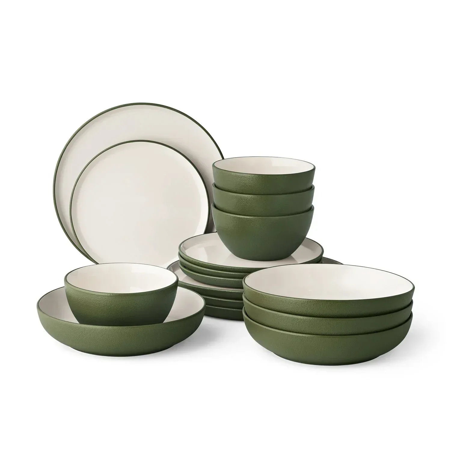 Member's Mark 16-Piece Textured Stoneware Dinnerware Set - Image 15