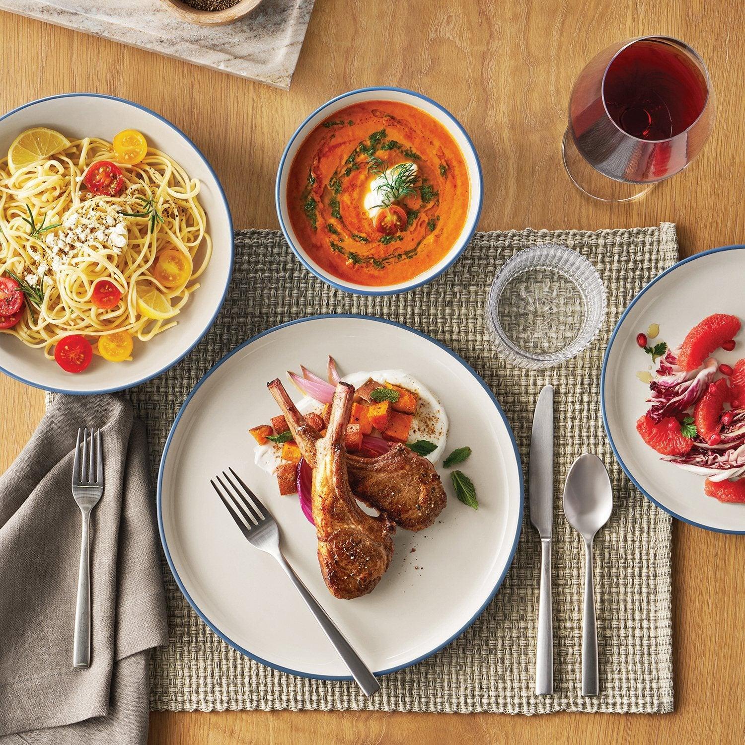 Member's Mark 16-Piece Textured Stoneware Dinnerware Set - Image 9