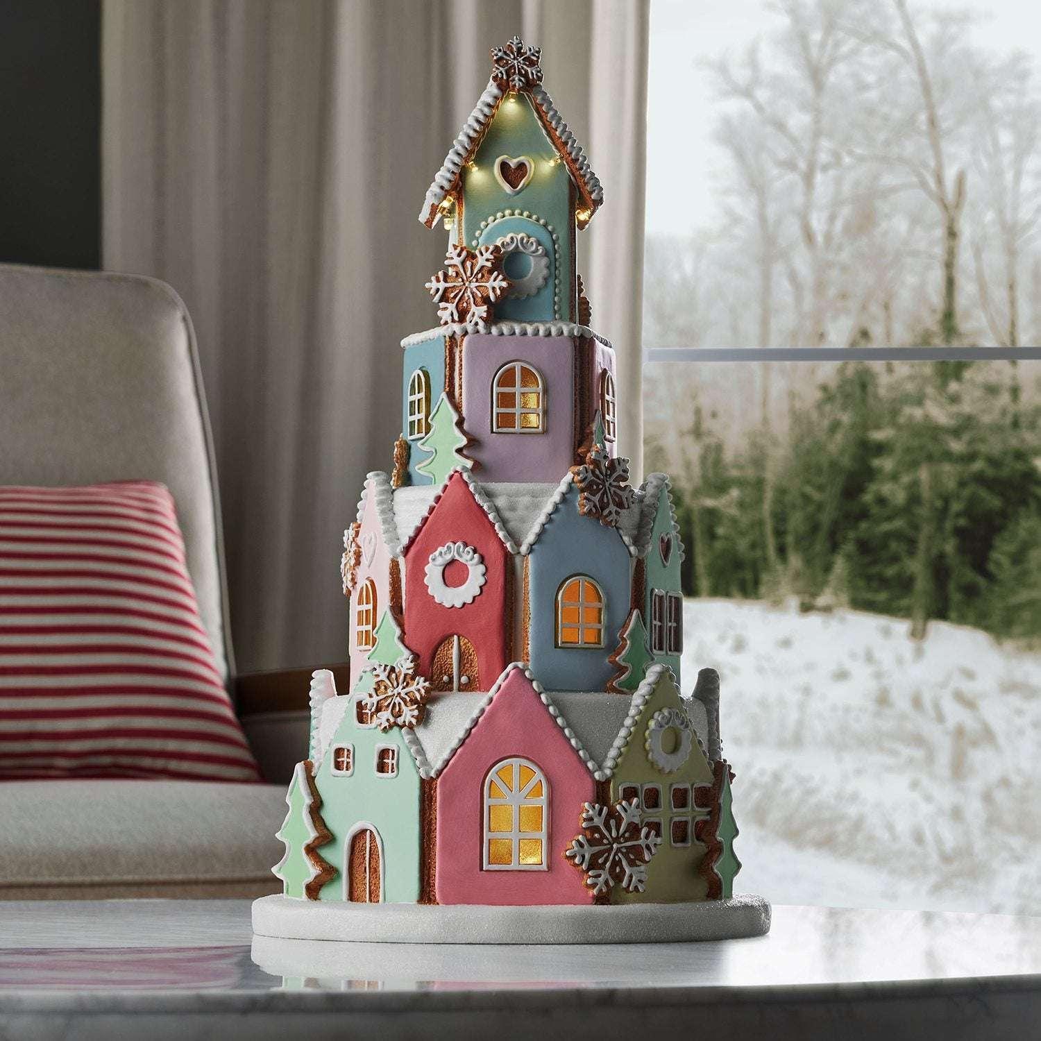 Member's Mark 16" Pre-Lit Gingerbread Village - Image 5
