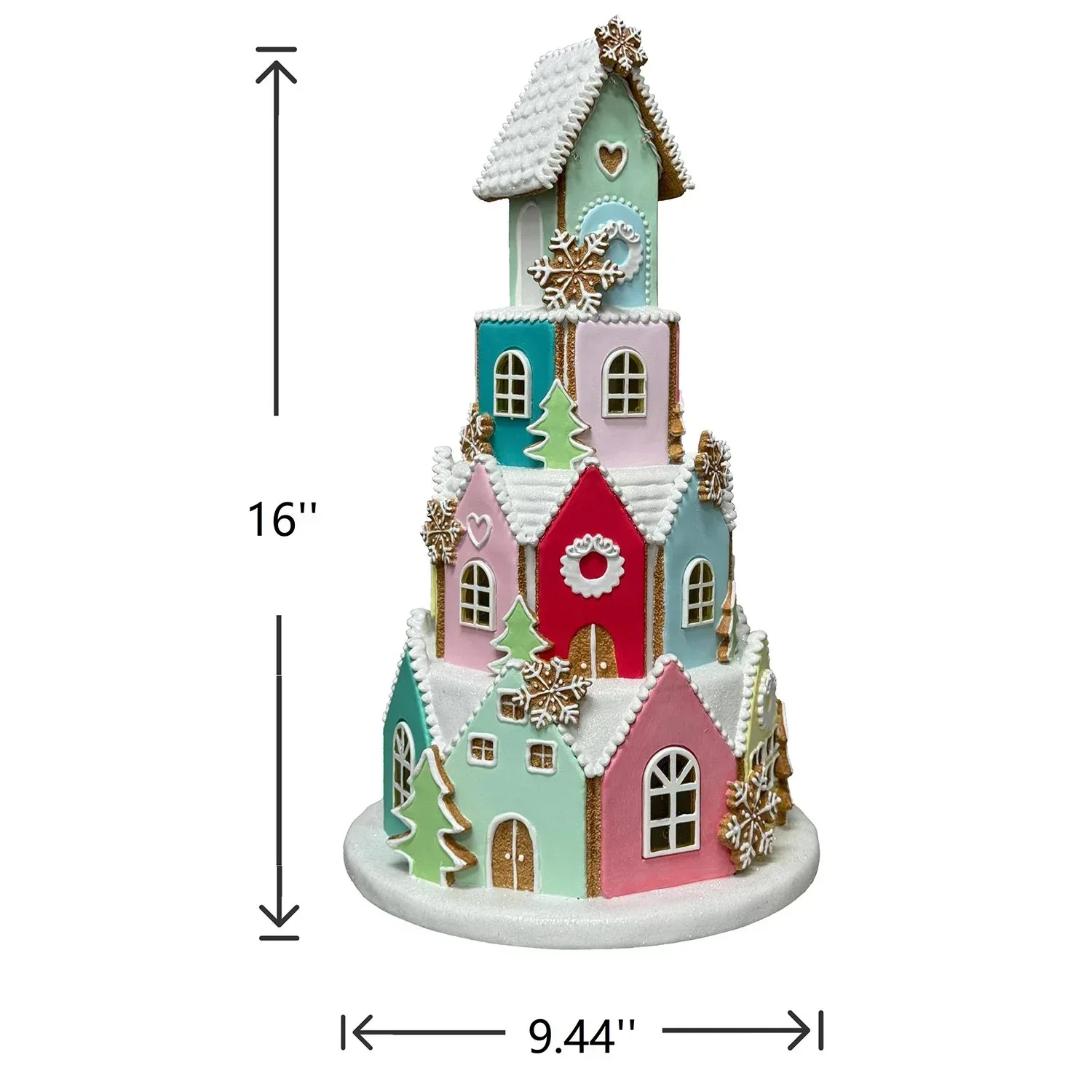 Member's Mark 16" Pre-Lit Gingerbread Village - Image 8