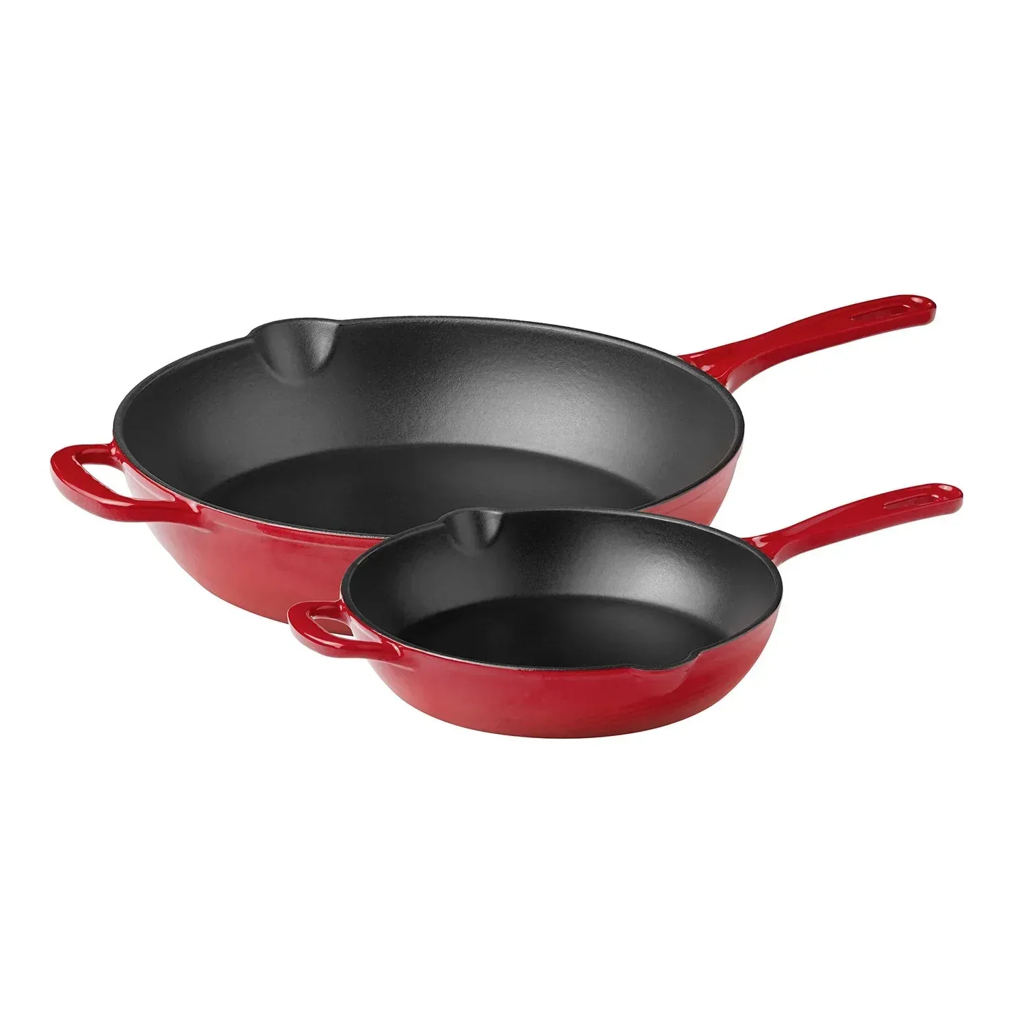 Member's Mark 2-Piece Enamel Cast Iron Skillet Set - Image 8
