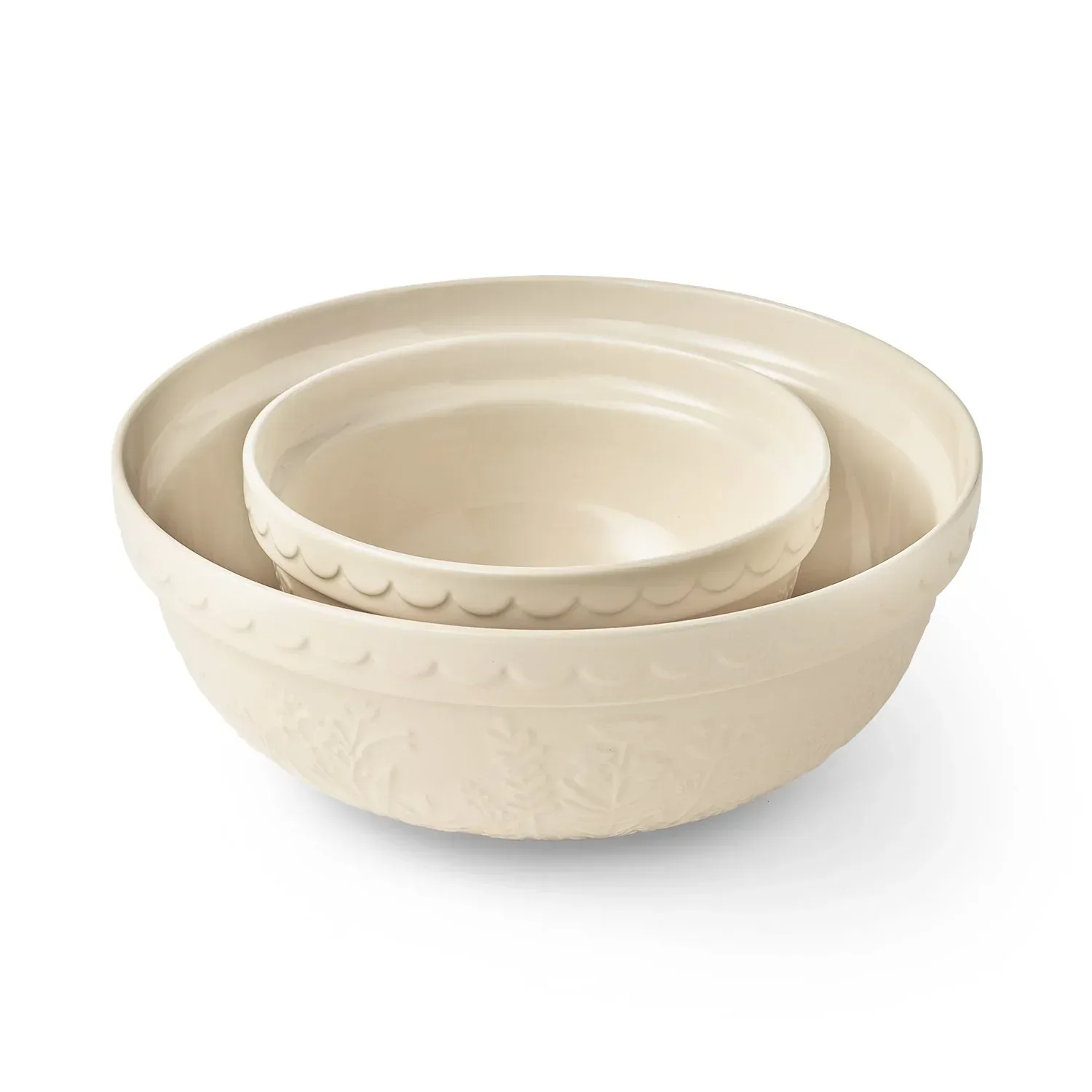 Member's Mark 2-Piece Floral Ceramic Prep and Serve Bowls - Image 2