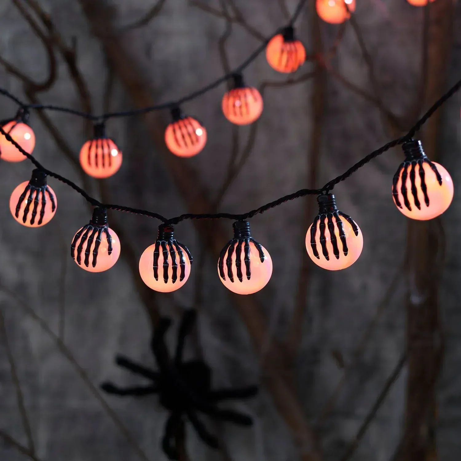 Member's Mark 20ct Spooky 8-Function LED G50 Lights, 7.5' Lighted Length - Image 2