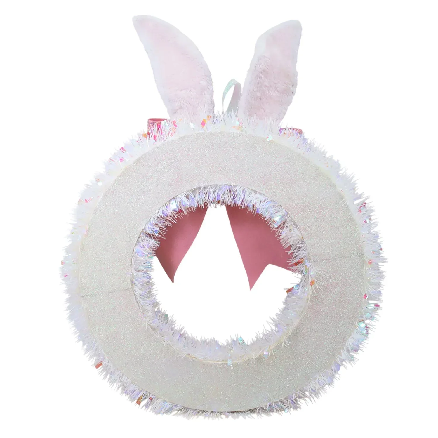 Member's Mark 24" Tinsel Bunny Wreath - Image 3
