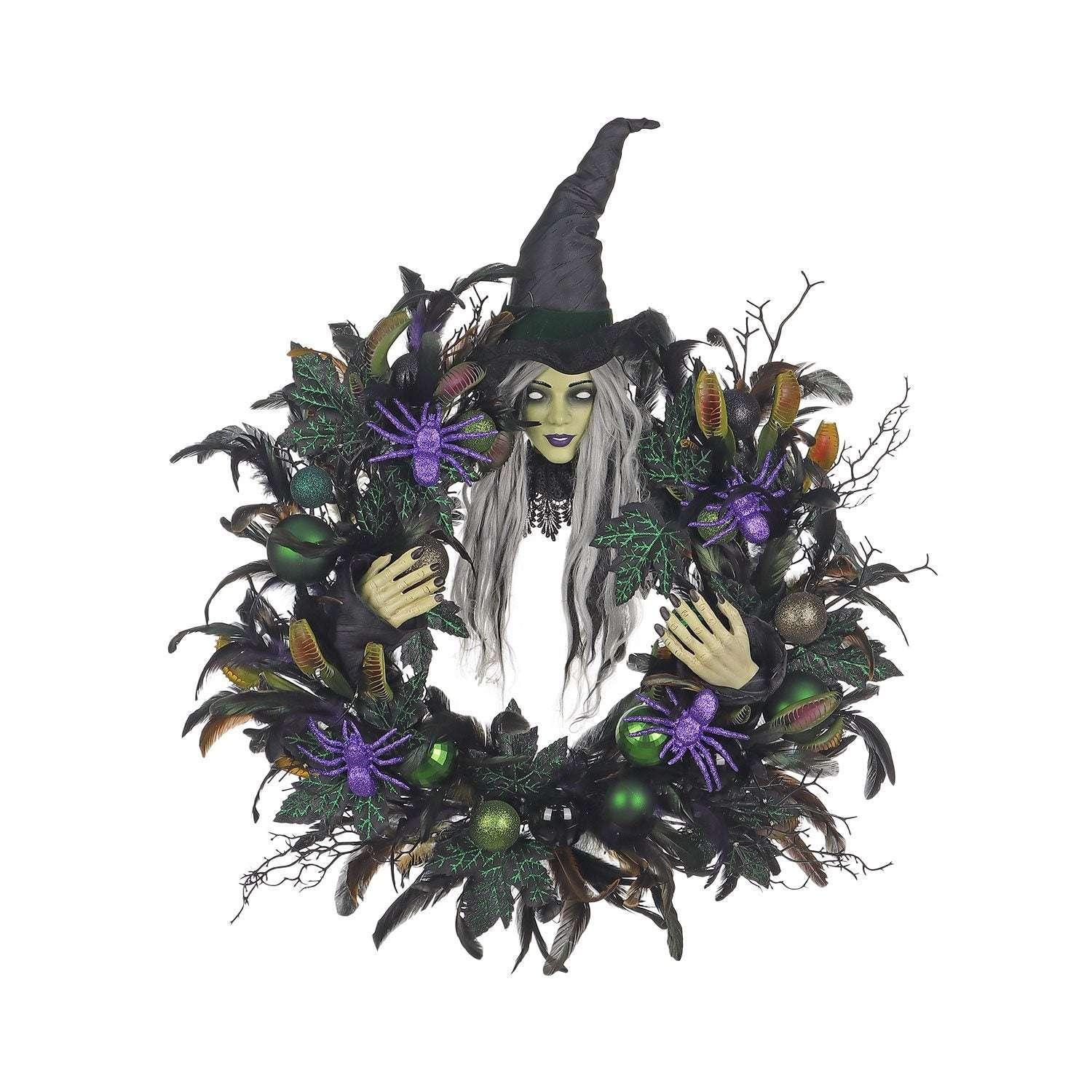 Member's Mark 26" Pre-Lit Witch Wreath - Image 2
