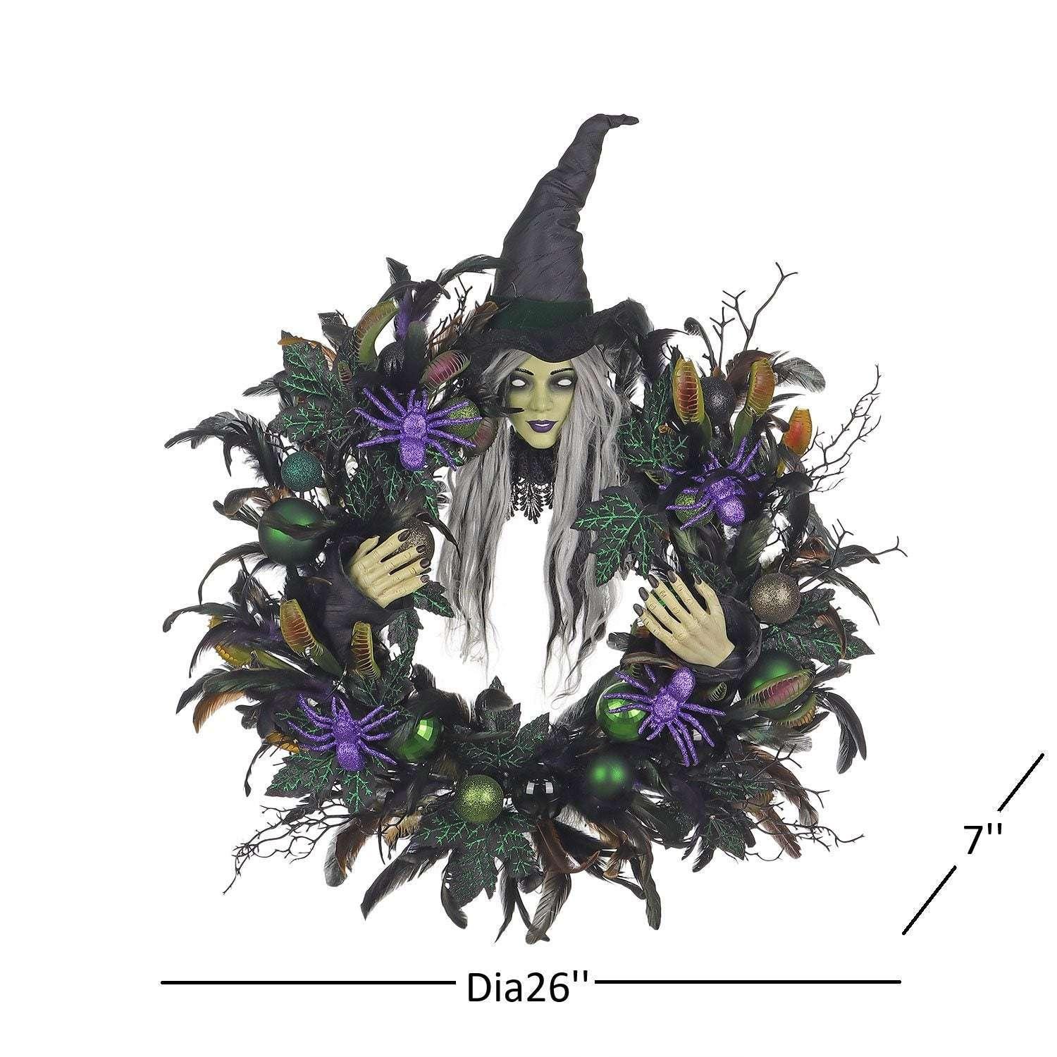 Member's Mark 26" Pre-Lit Witch Wreath - Image 4