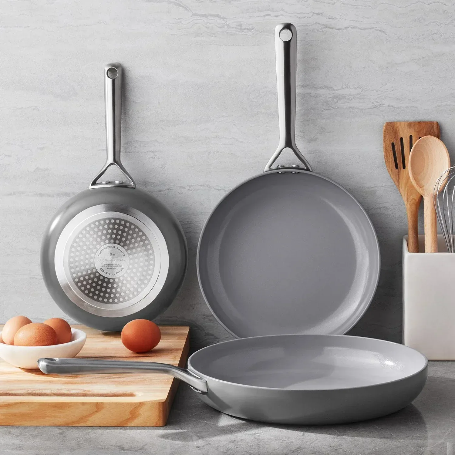 Member'S Mark 3-Piece Modern Ceramic Fry Pan Set (Assorted Colors) - Image 14