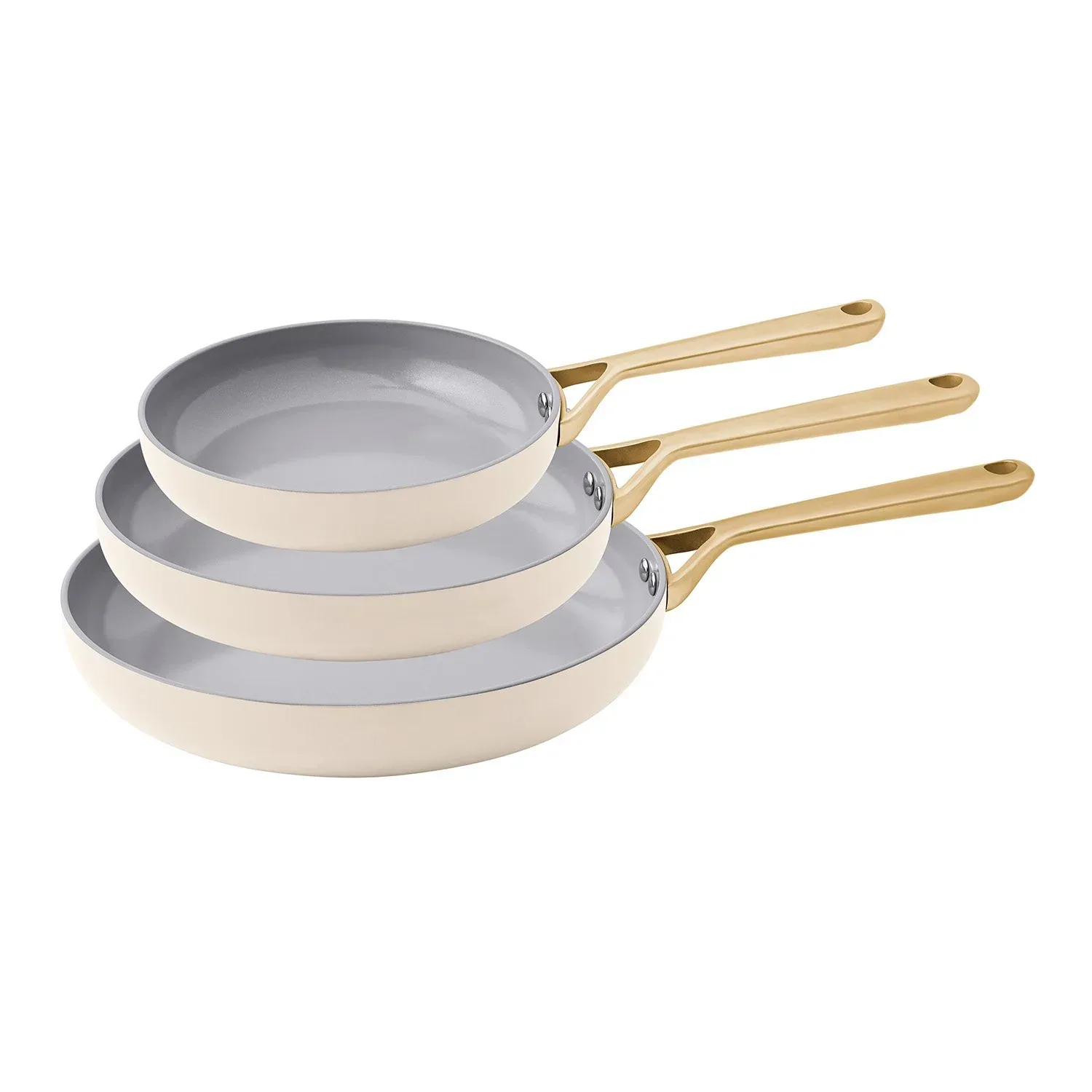 Member'S Mark 3-Piece Modern Ceramic Fry Pan Set (Assorted Colors) - Image 6
