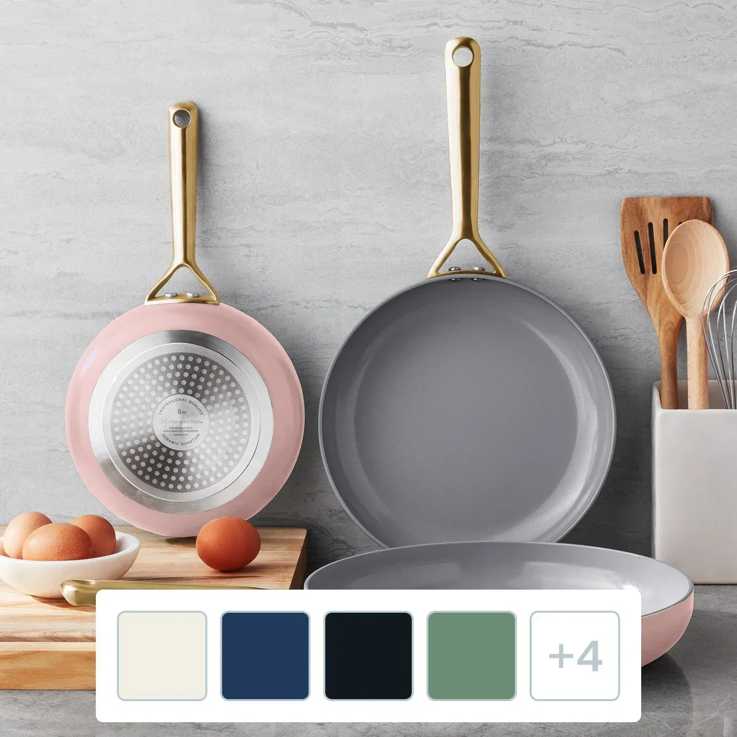 Member's Mark 3-Piece Modern Tri-ply Fry Pan Set - Image 8