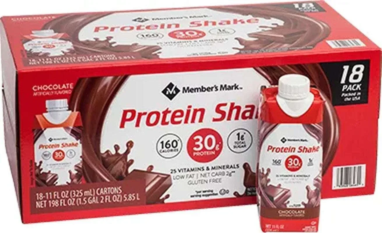 Member's Mark High Protein Chocolate Shake - 18 Pack