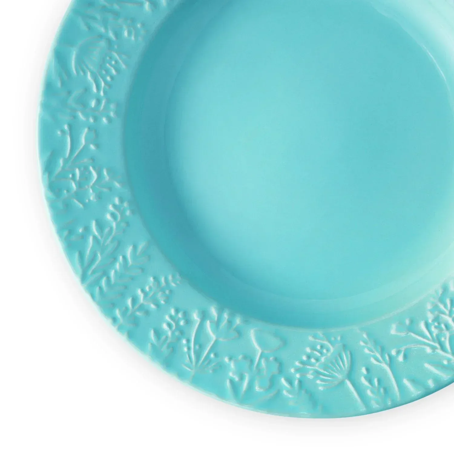 Member's Mark 4-Piece Ceramic Floral Texture Salad Plates - Image 3