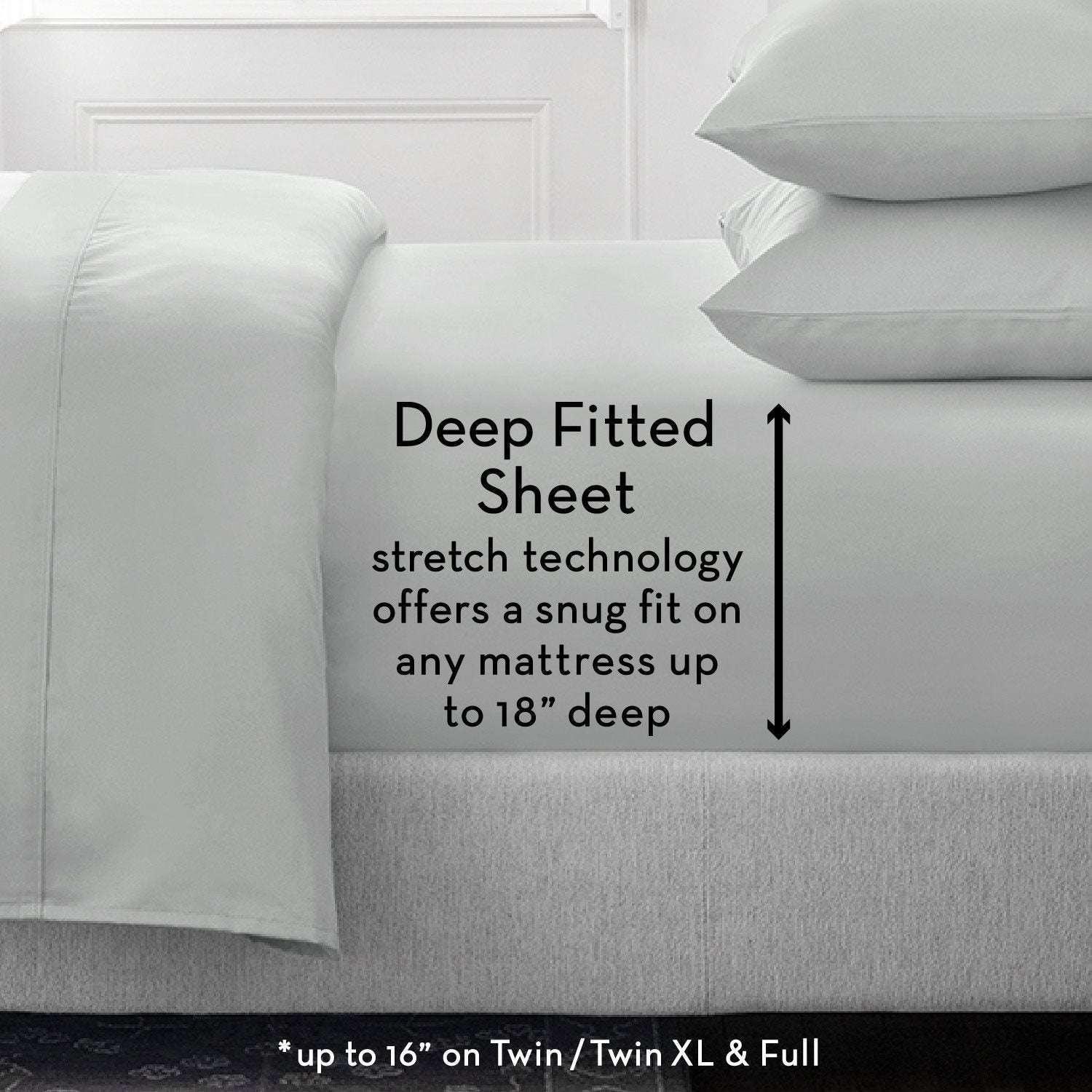Member's Mark 450-Thread-Count Solid Sheet Set, Assorted Sizes - Image 4
