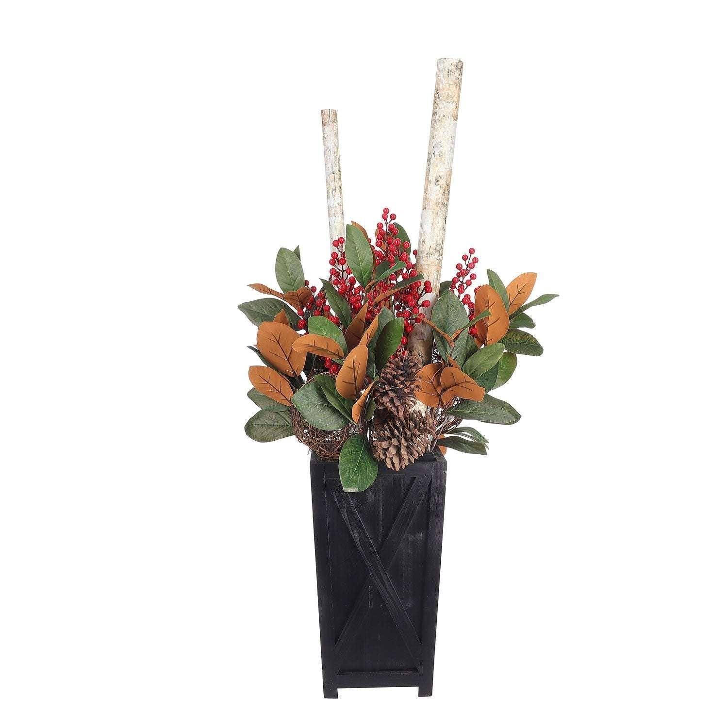 Member's Mark 48" Pre-Lit Decorative Topiary with Berries - Image 2