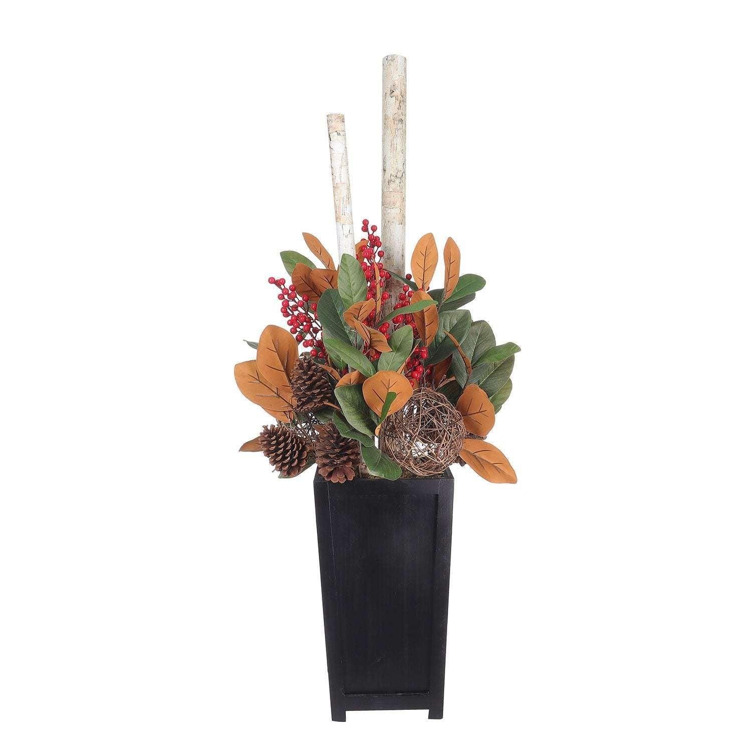 Member's Mark 48" Pre-Lit Decorative Topiary with Berries - Image 3