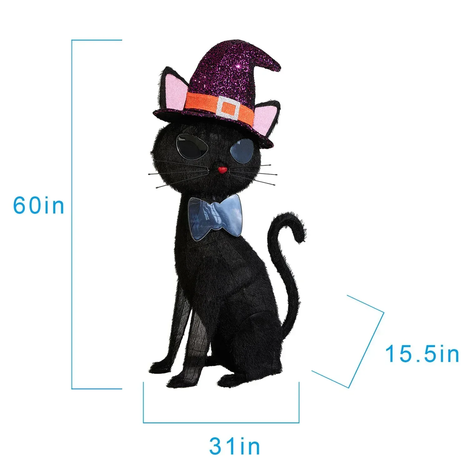 Member's Mark 5' Pre-Lit Black Cat - Image 6