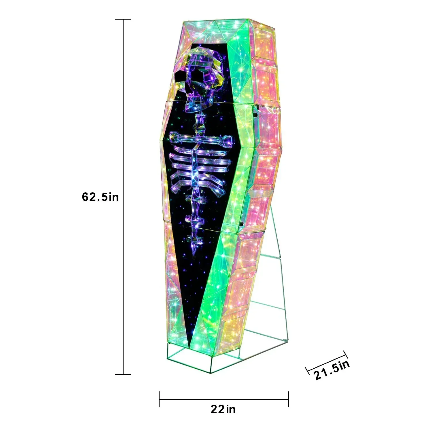 Member's Mark 5' Pre-Lit Prismatic Coffin - Image 4