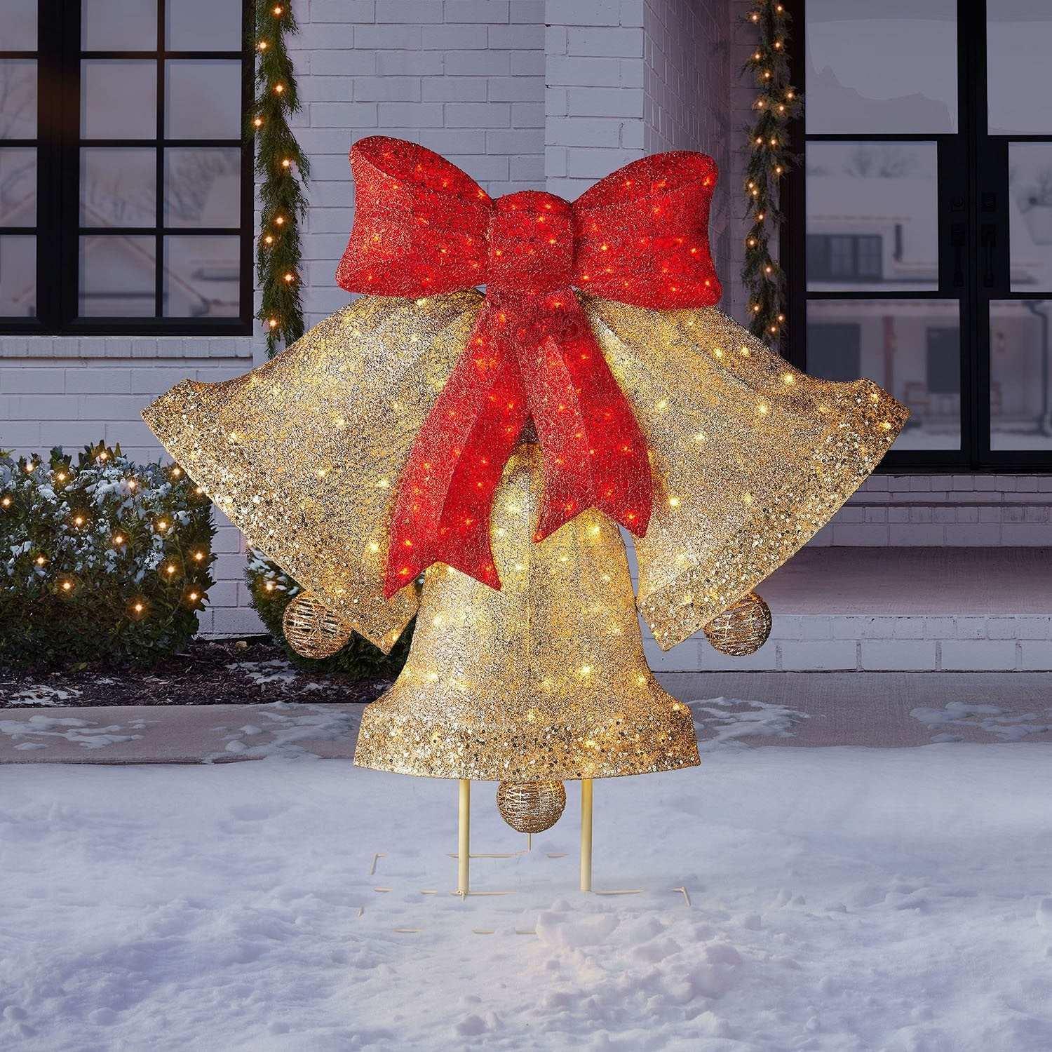 Member's Mark 54" Pre-Lit Bells with Chasing Lights
