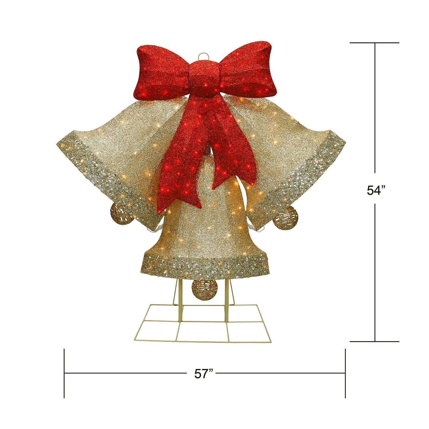 Member's Mark 54" Pre-Lit Bells with Chasing Lights - Image 5