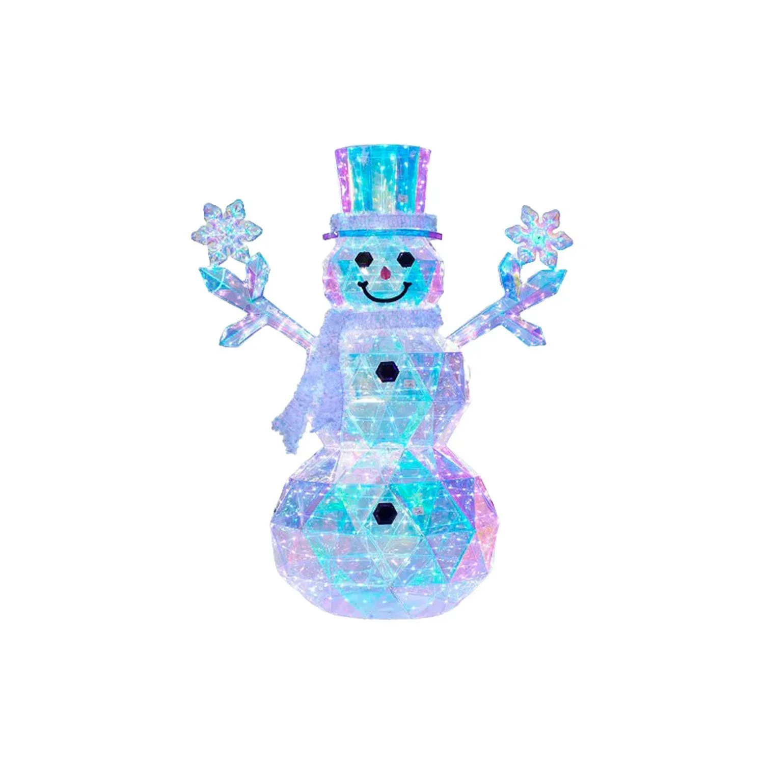 Member's Mark 6' Pre-Lit Prismatic Snowman - Image 2