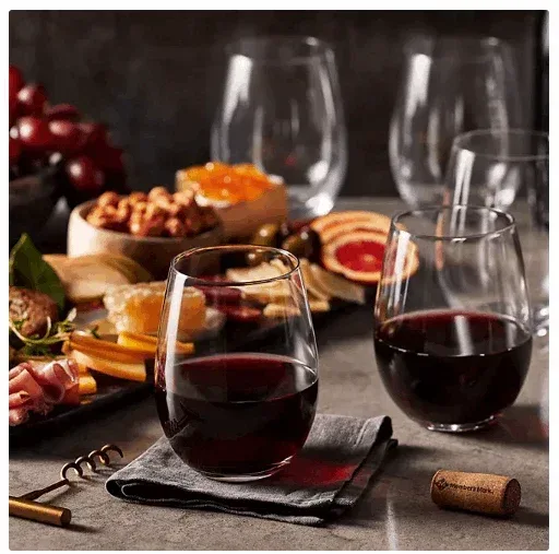 Member's Mark 8-Piece Stemless Crystal Wine Glass Set - Image 2