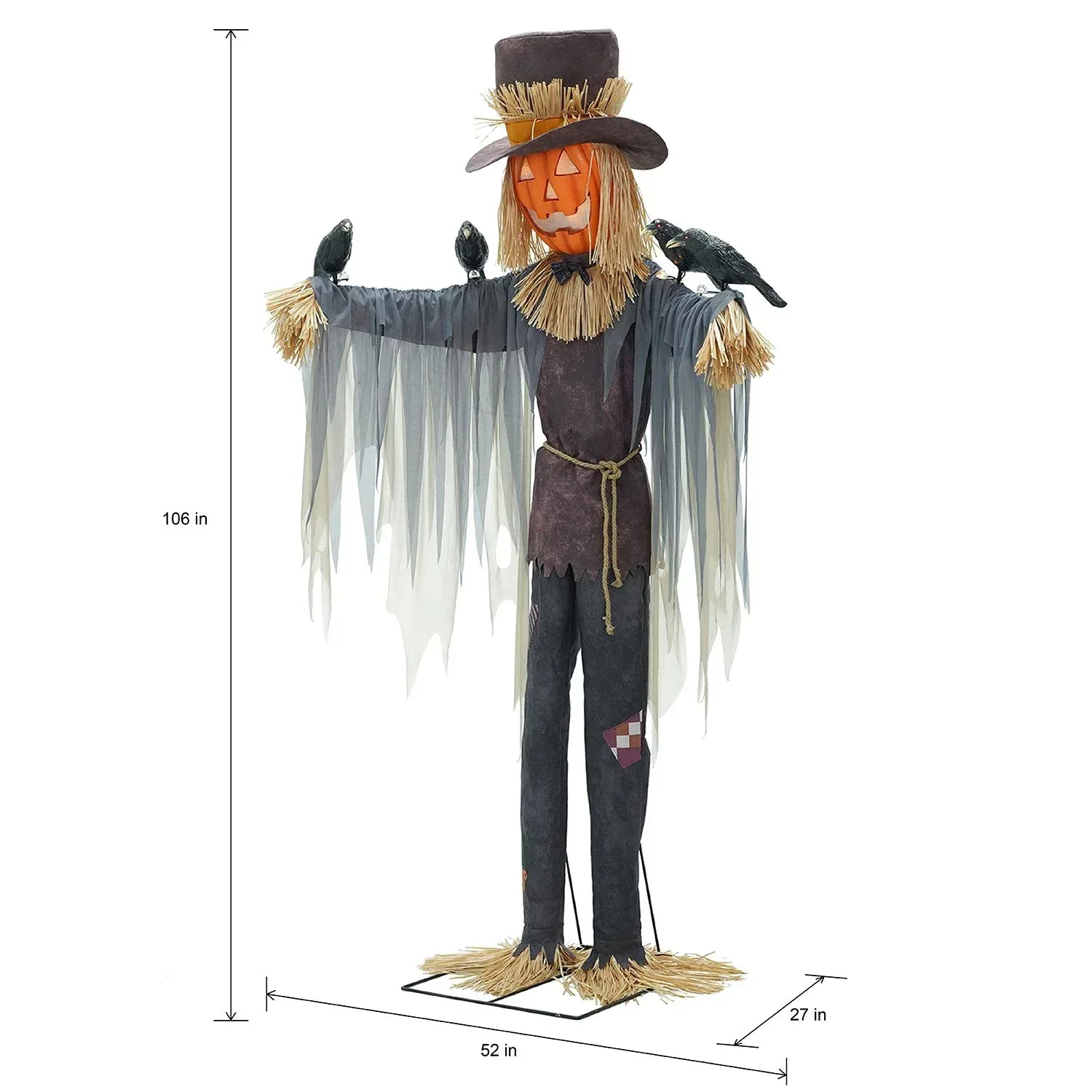 Member's Mark 8' Pre-Lit Animated Scarecrow - Image 3