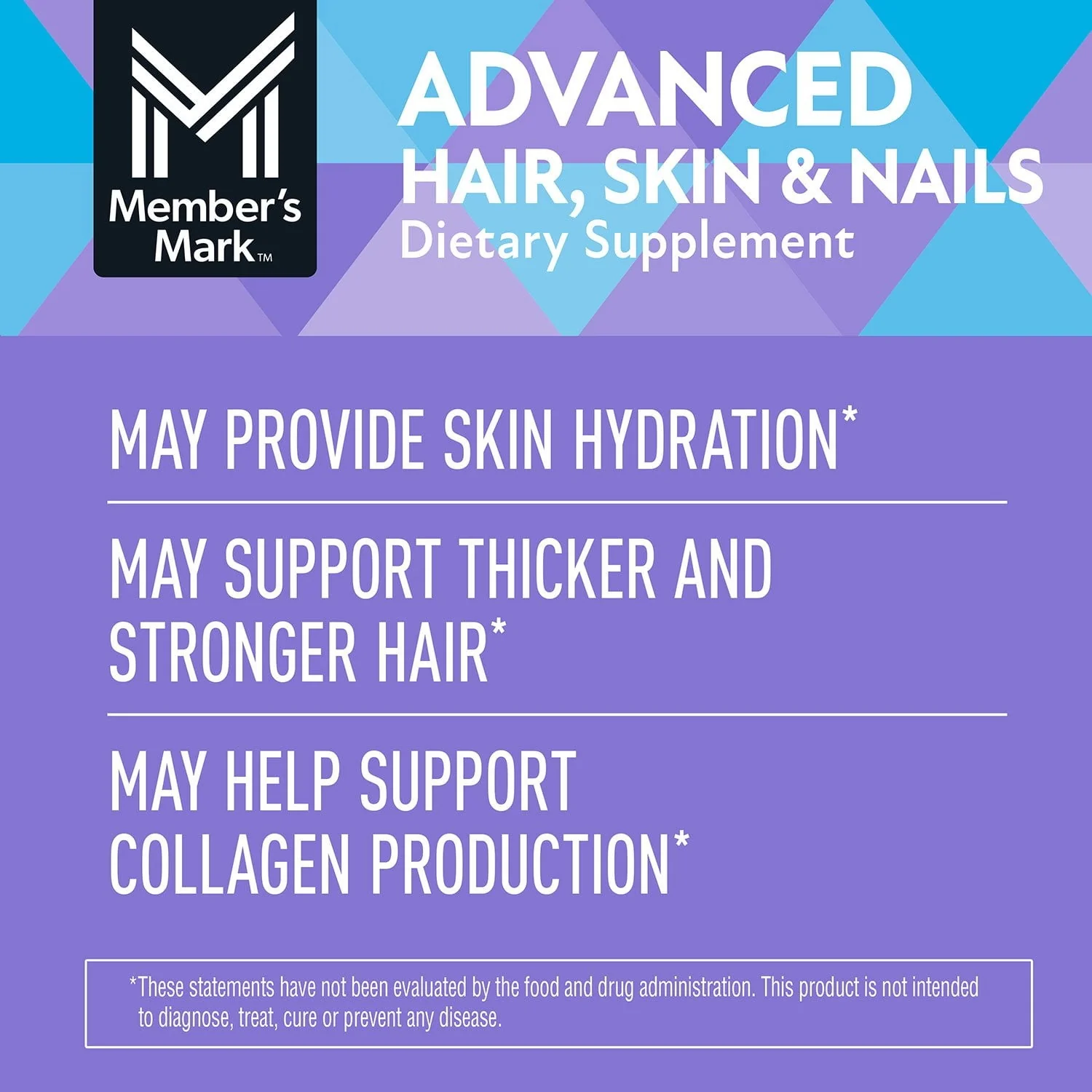 Member's Mark Advanced Hair, Skin & Nails Softgels, 120 ct. - Image 4