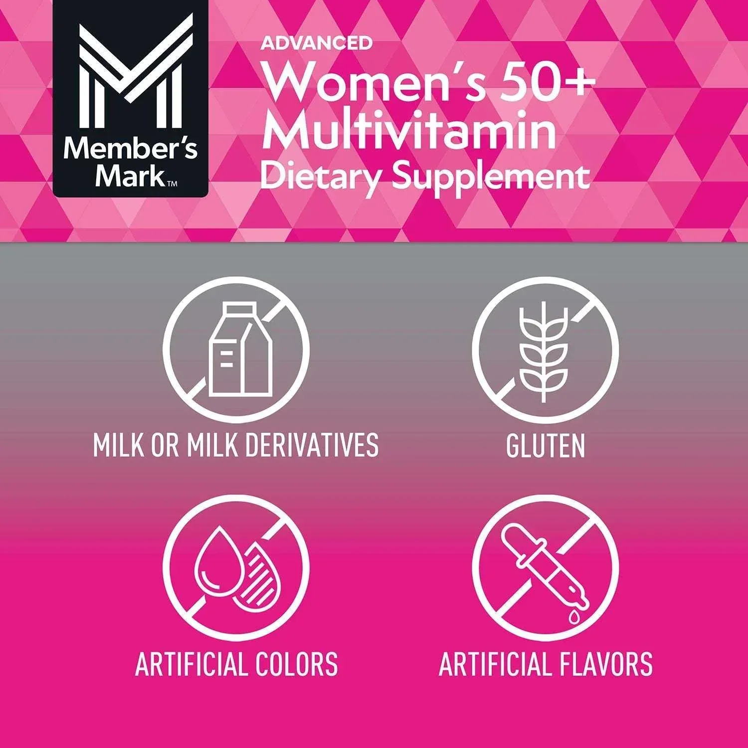 Member's Mark Advanced Women's 50+ Multivitamin Tablets, 275 ct. - Image 6