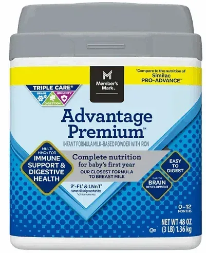 Member's Mark Advantage Premium Baby Formula (48 oz.)