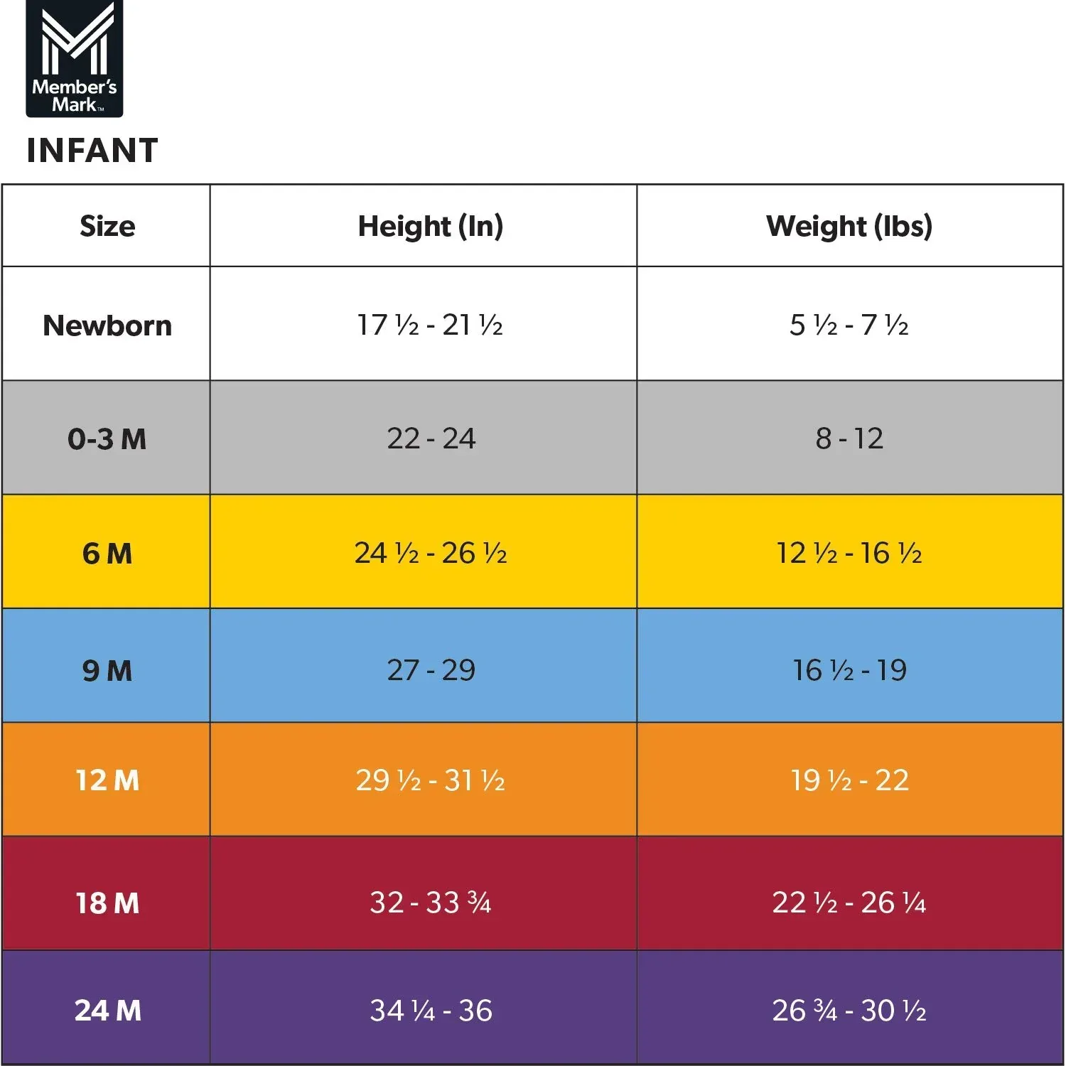 Member's Mark Baby 3-Pack Organic Cotton Rib Pant - Image 3