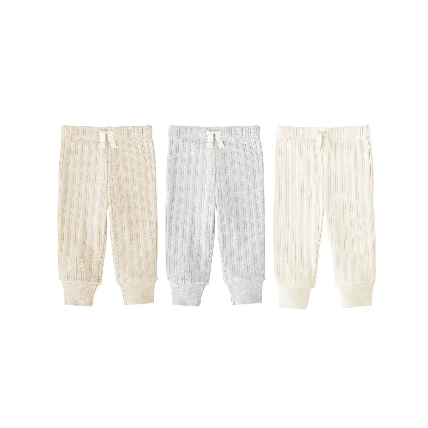 Member's Mark Baby 3-Pack Organic Cotton Rib Pant - Image 4