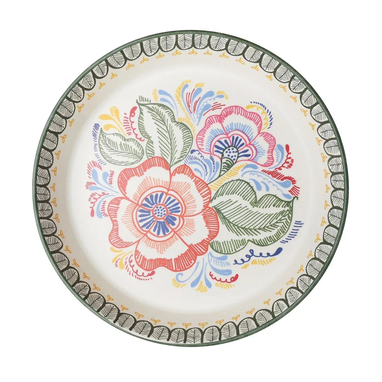 Member's Mark Bamboo Melamine 6-Section Serving Platter with Lazy Susan Base and Storage Lid - Image 24