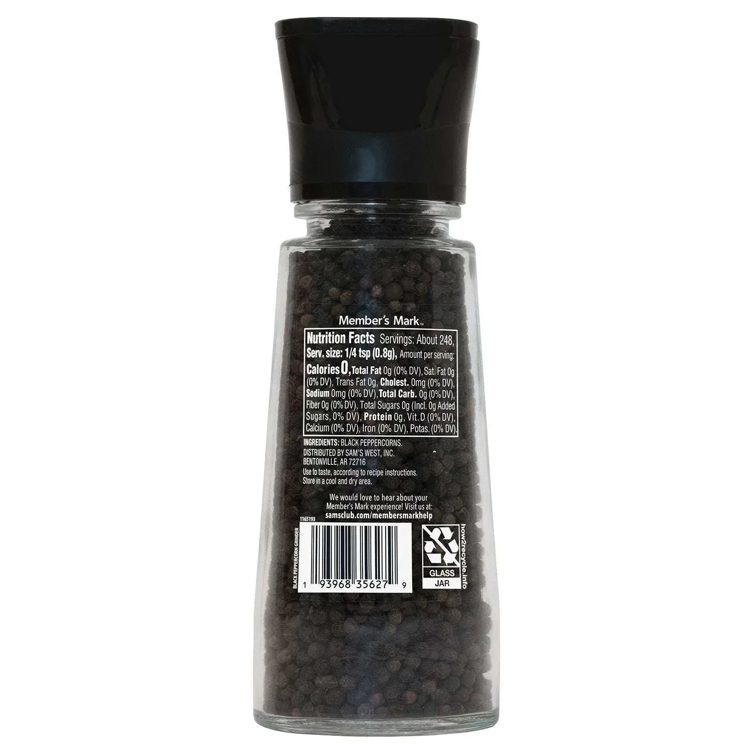 Member's Mark Black Pepper Grinder, 7 oz. - Image 6