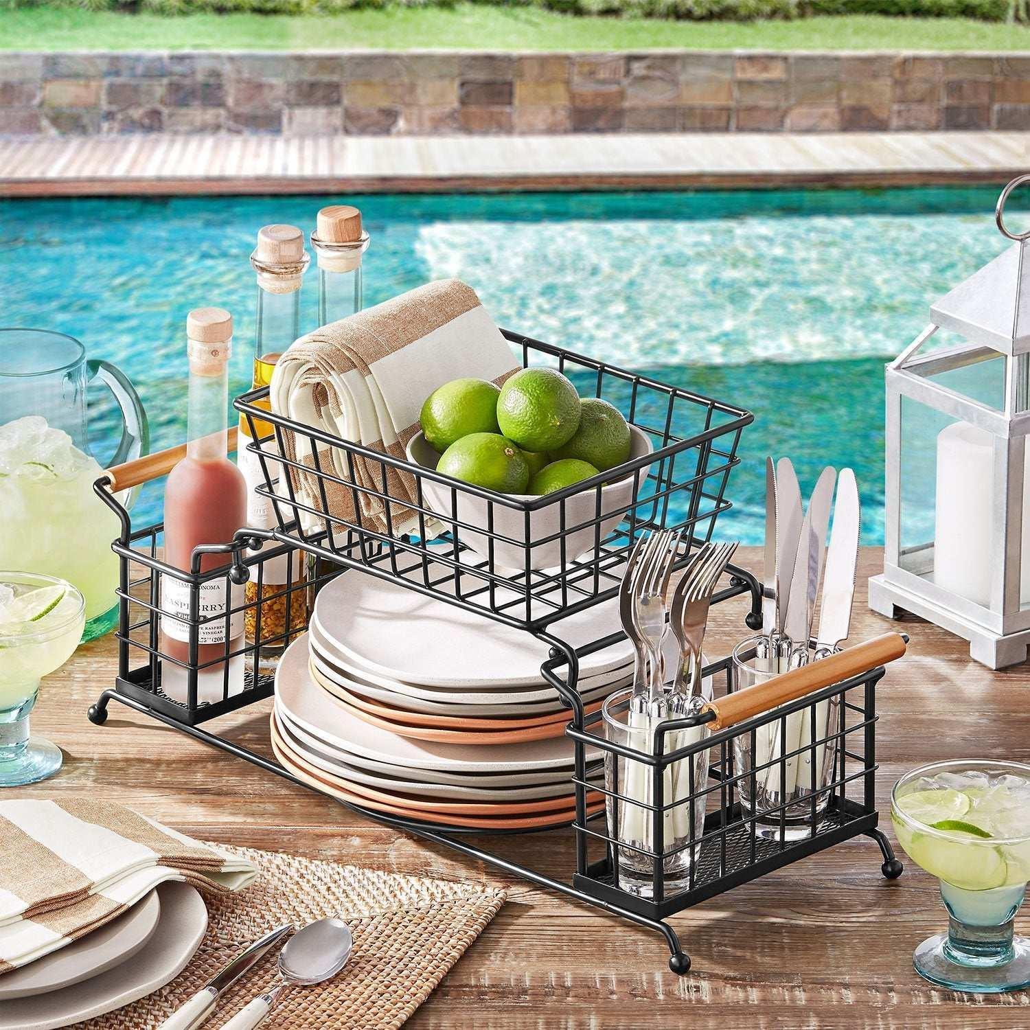 Member'S Mark Buffet Caddy with Removable Baskets - Image 3