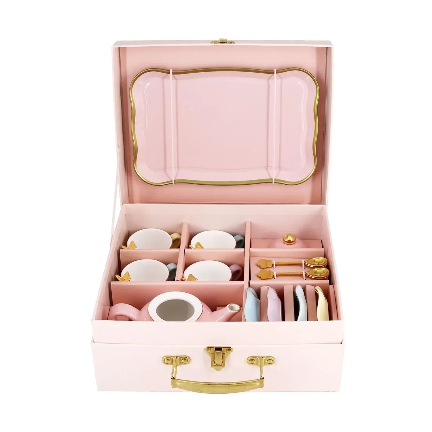 Member's Mark Butterfly Porcelain Tea Set, 15 pc. - Image 5