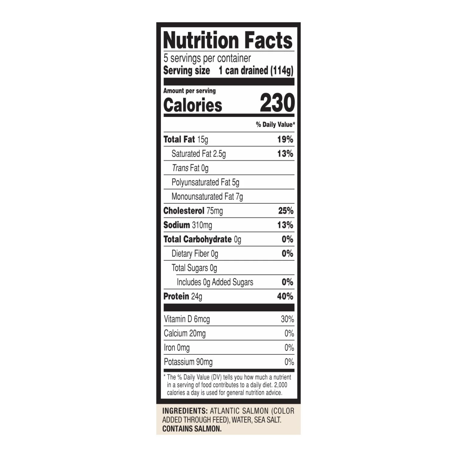 Member's Mark Canned Atlantic Salmon, 7 oz., 5 pk. - Image 2
