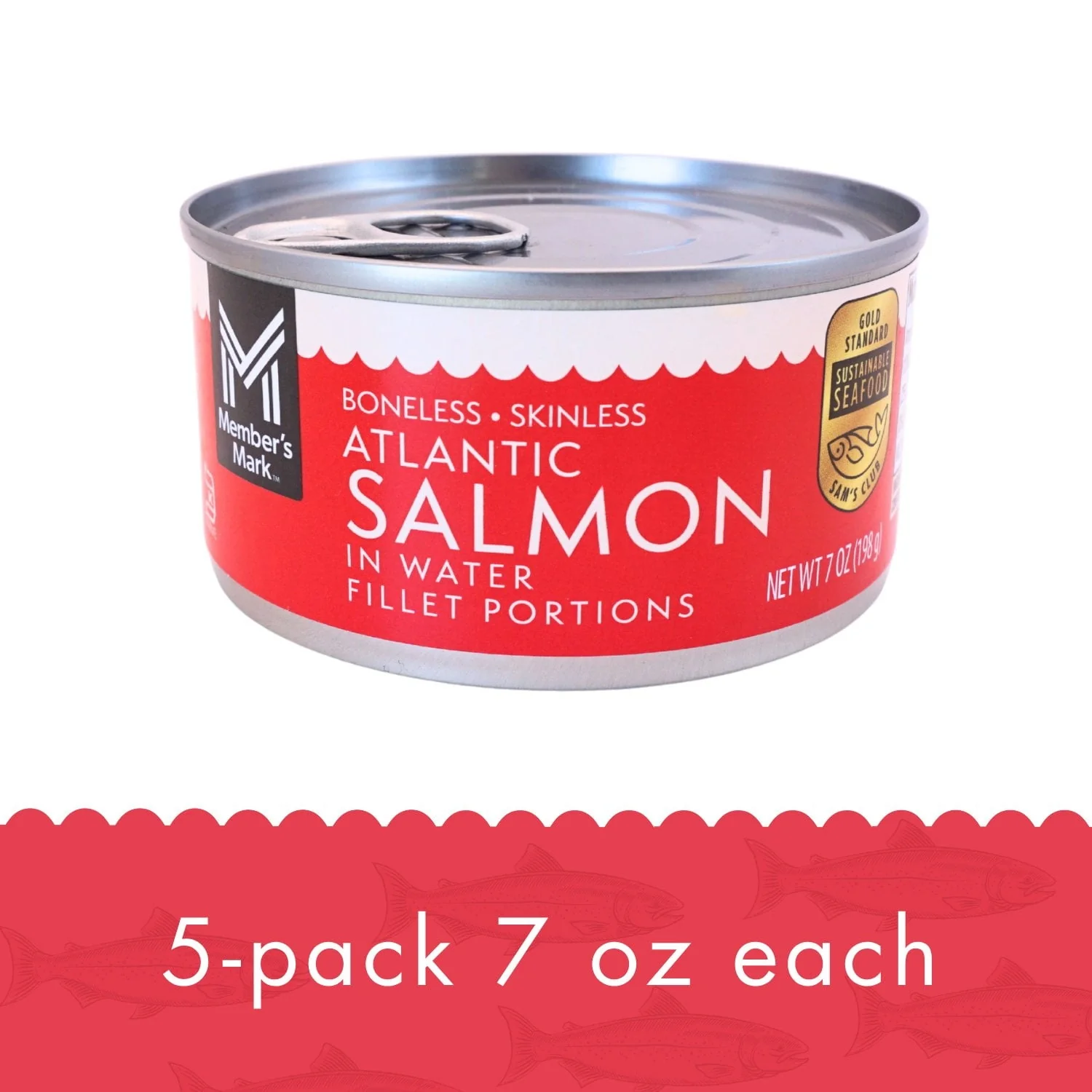 Member's Mark Canned Atlantic Salmon, 7 oz., 5 pk. - Image 5
