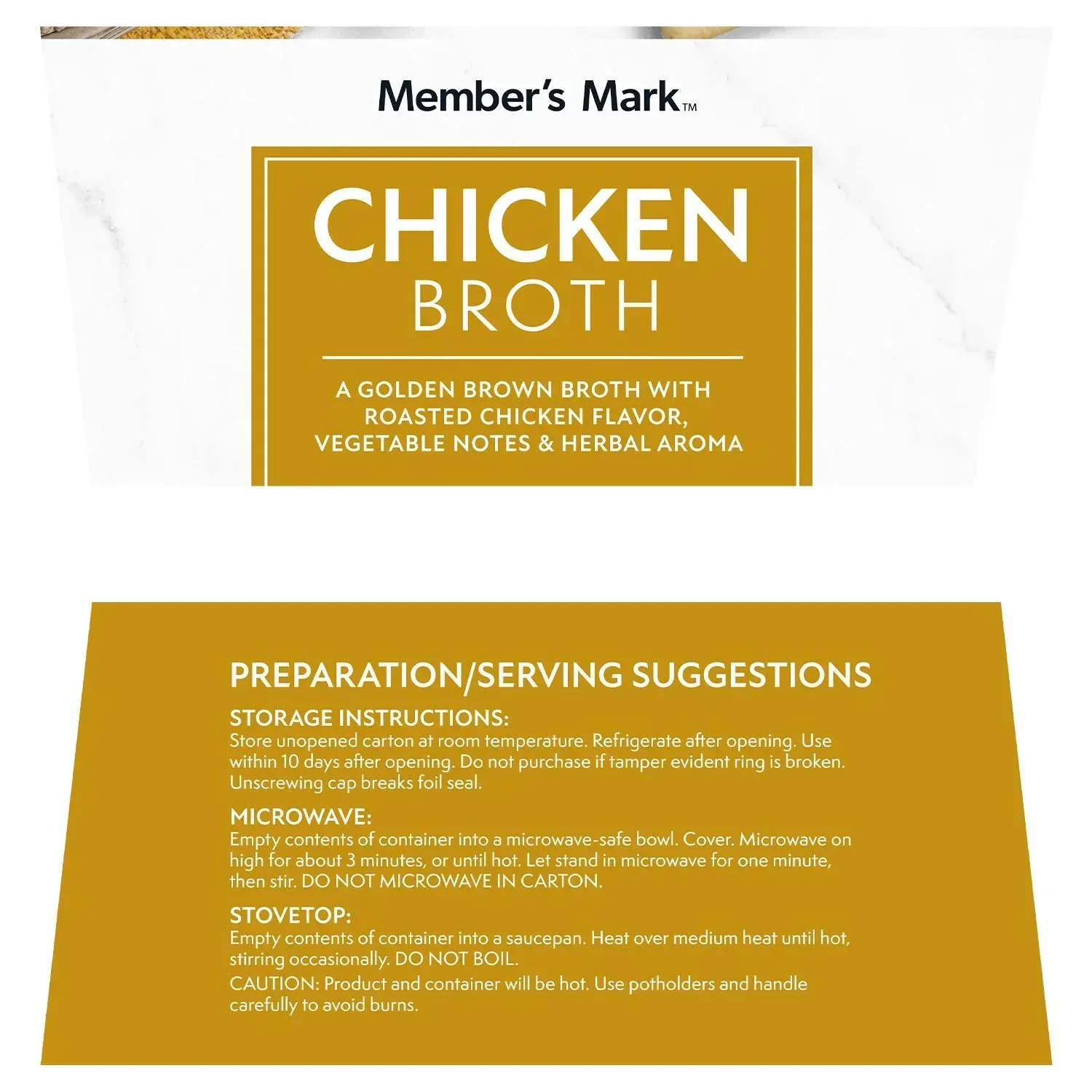 Member's Mark Chicken Broth, 32 oz., 6 pk. - Image 4