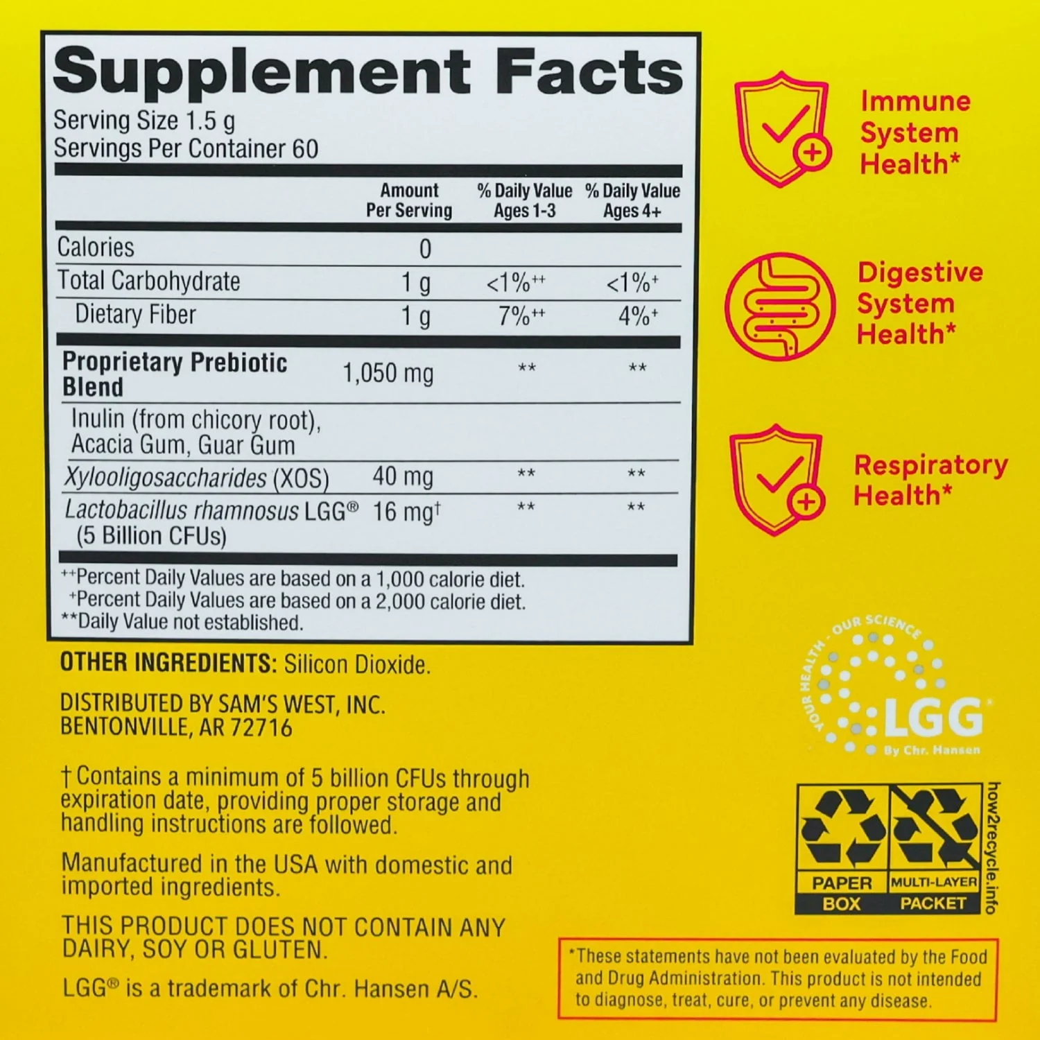 Member's Mark Children's Daily Probiotic Powder, 60 ct. - Image 3