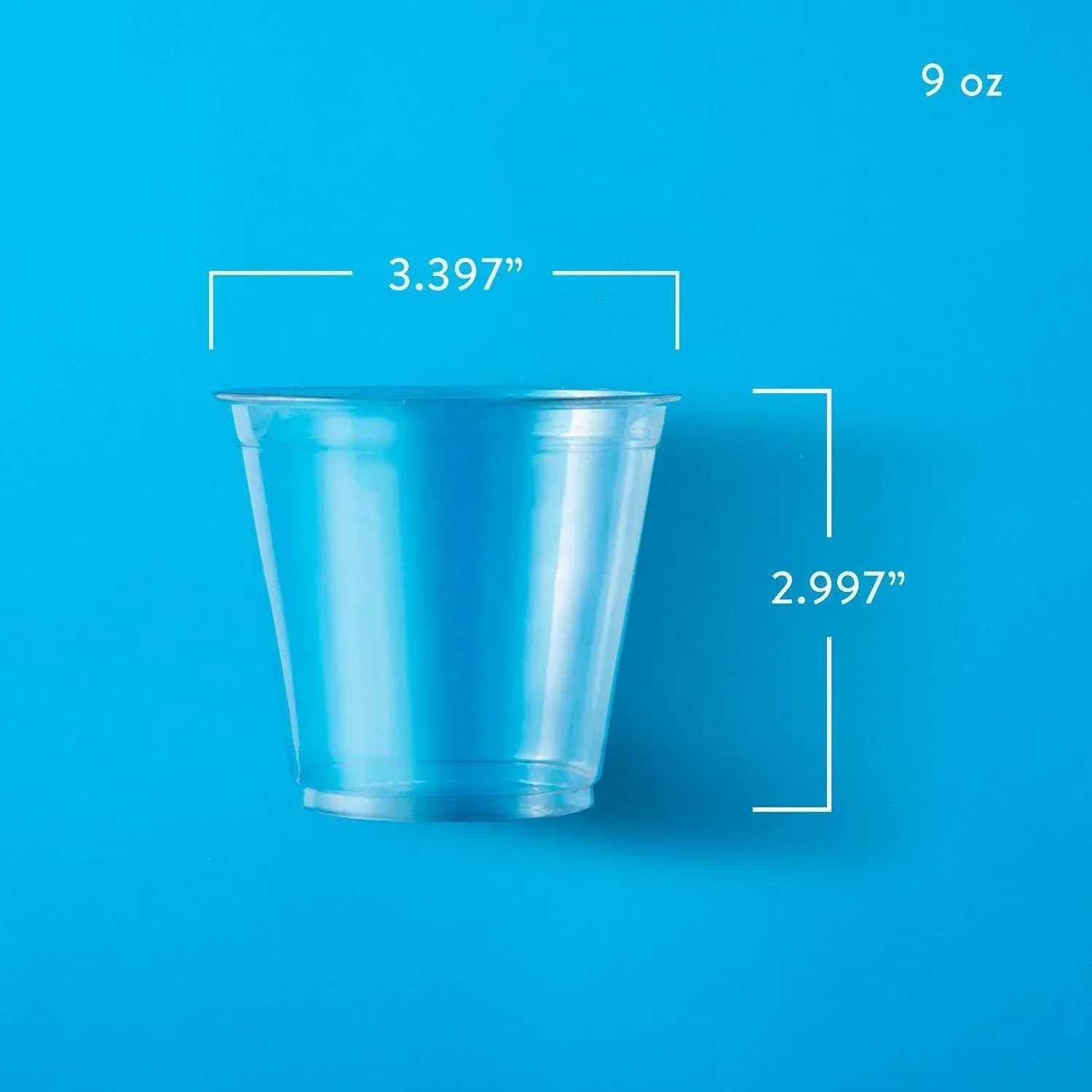 Member's Mark Clear Plastic Cups 9 oz., 264 ct. - Image 2