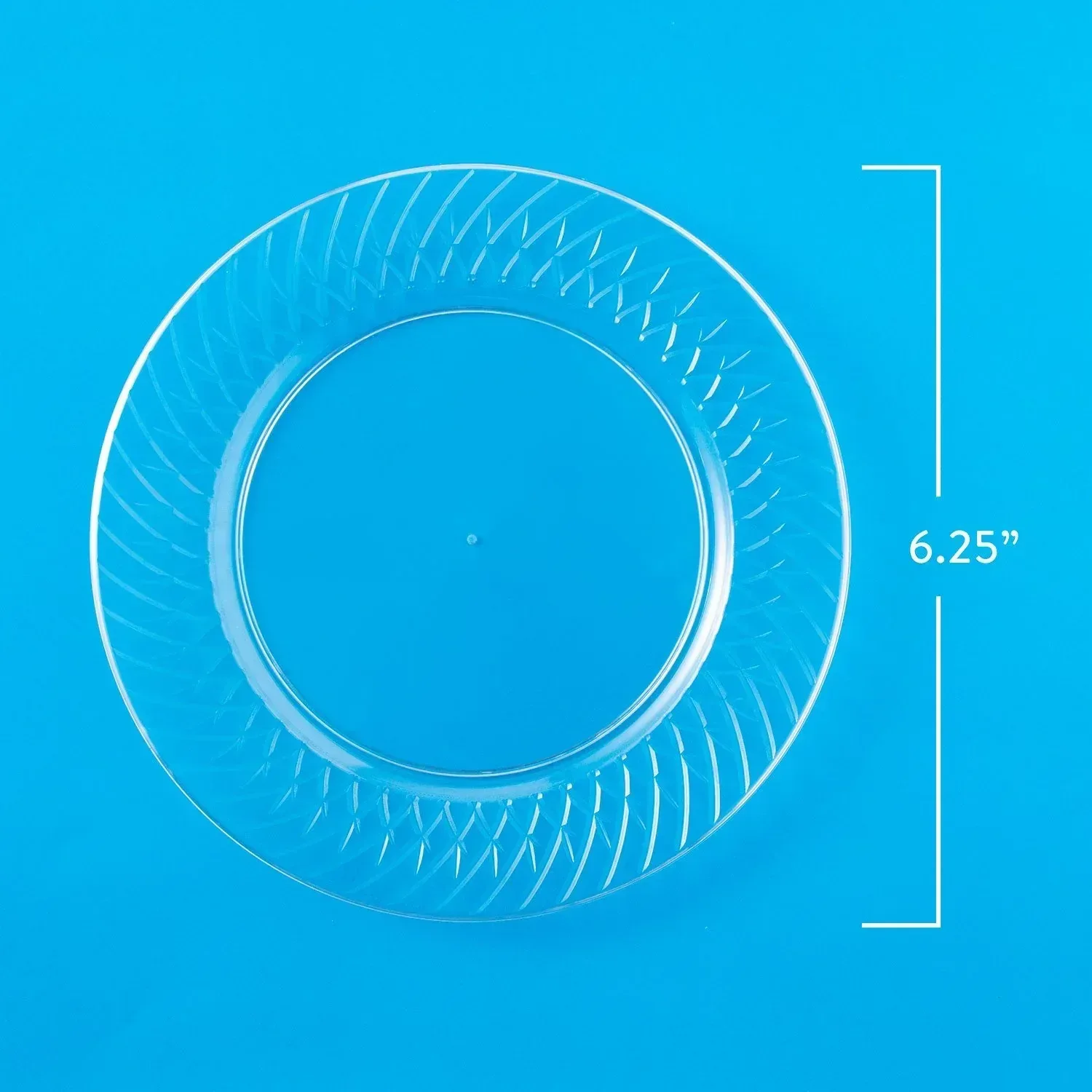 Member's Mark Clear Plastic Plates, 6.25" 90 ct. - Image 2