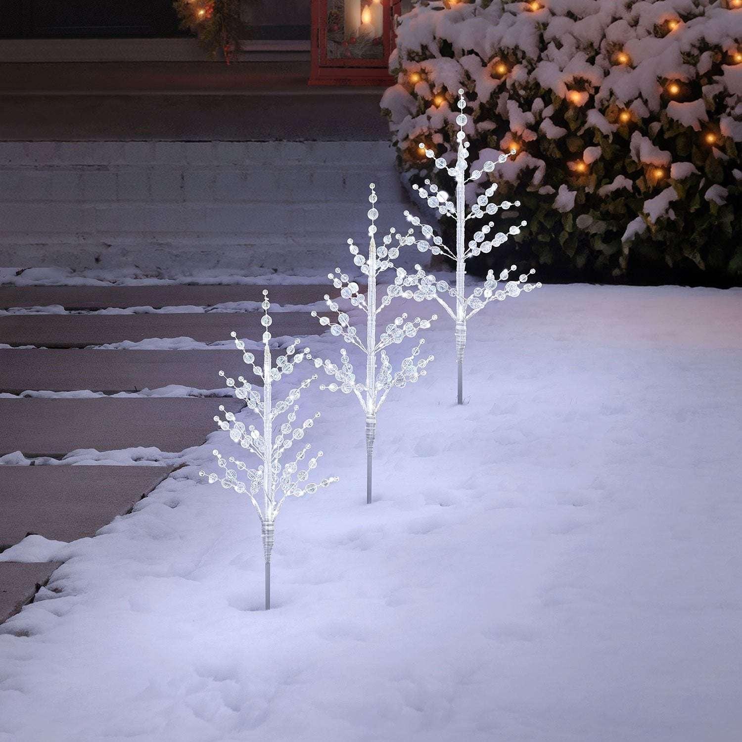 Member's Mark Crystal Bead Pathway Lights, Set of 3 - Image 5